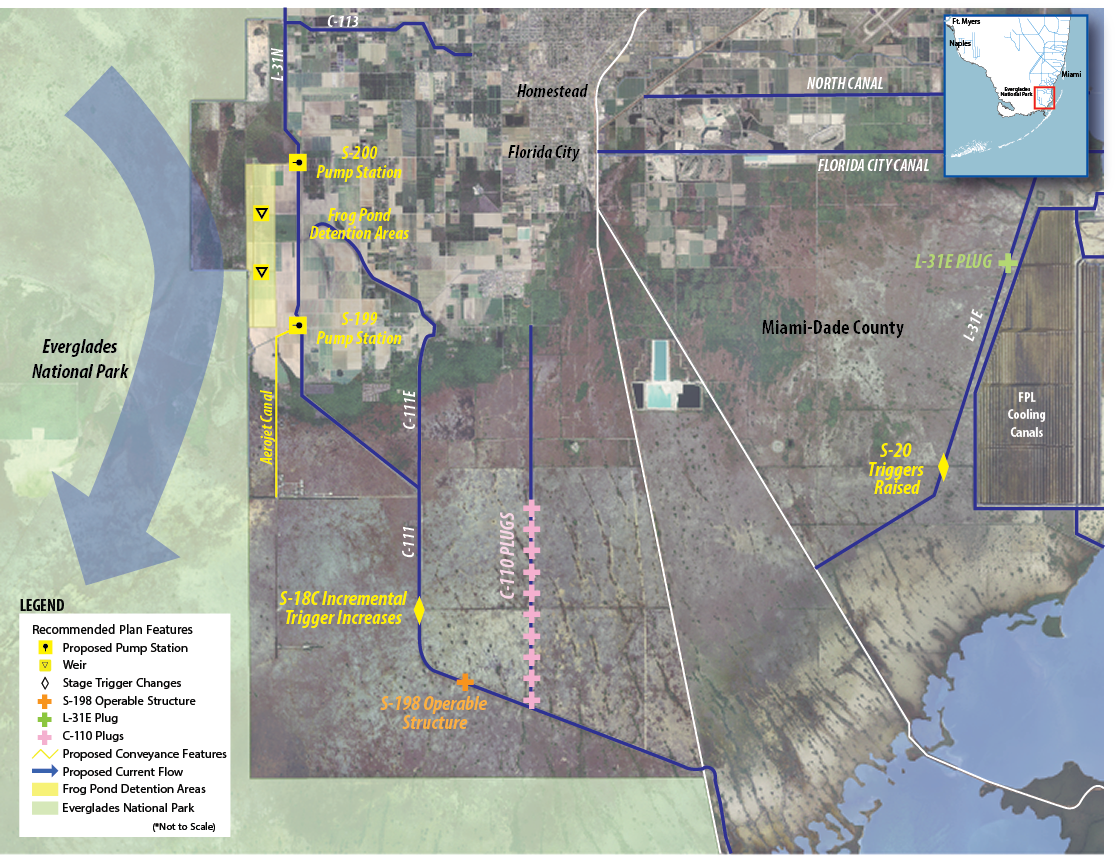 Map of C-111 Spreader Canal project area. Map of C-111 Spreader Canal project area.